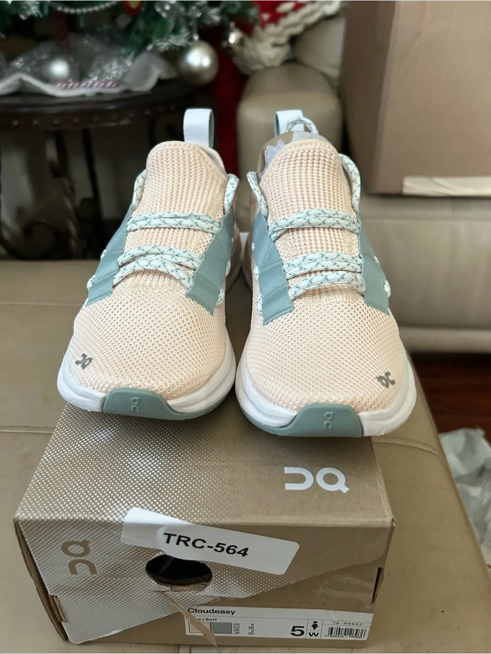 On Running Women's Peach & Mint Slip-On Athletic Sneakers